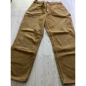Carhartt Men’s Work Pants 32x30 Brown B11 Original Dungaree Fit Duck Canvas